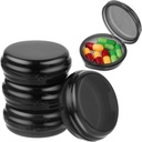 5PCS Lille Pill Box, Rejse runde Pill Case, Bærbar Medicin Pill Container Holder, Daglig Mini Pill Organizer til Purse Pocket til at holde Vitamin Medicin Fish Oil supplement