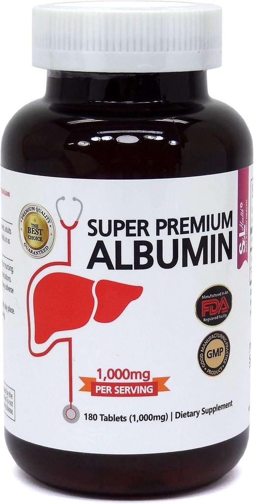 S & L Health MEGA Premium Albumin (Albumin 500 (950mg) Tablet)