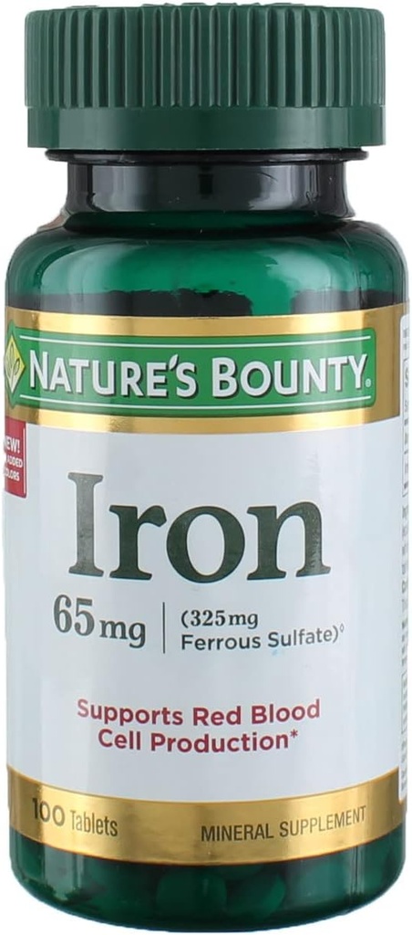 Jern 65 mg, 4 flasker (100 Tæl)