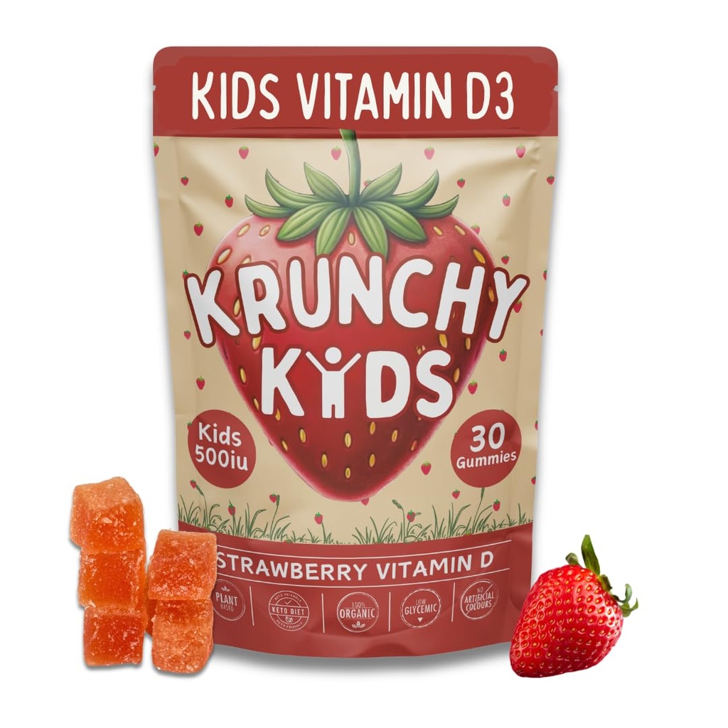 500IE D3-vitamin Gummies - Organisk, Plant- baseret, Sugar- Free