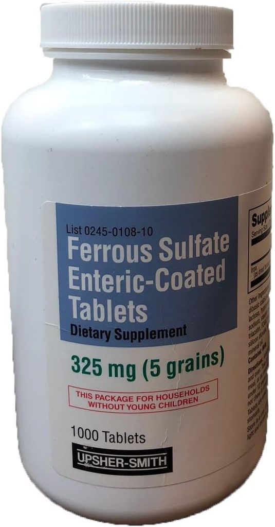 Ferrosulfatenteric- coated 325 mg 1000 tabletter