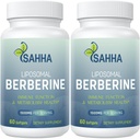 Sahha Liposomal Berberine HCL 1500mg - Understøtter AMPK & GLP-1 Aktivering, Høj biotilgængelighed for mænd og kvinder Samlet sundhedstillæg