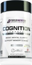 COGNITION High Potency Brain Nootropic Focus Supplement: Best Nootropic and Energy Pills for Mental Clarity, Memory, Studying, Gaming, and Work | Alpha GPC, Dynamine, Caffeine, L Theanine, 60 Count