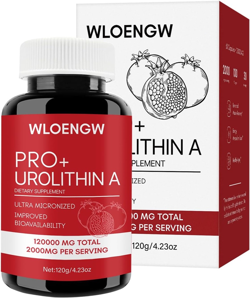 Nyligt Urolithin A Supplement 60 Count, 2000MG - 1 flaske
