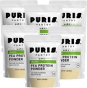 PURIS Organic Pea Protein Powder - USDA Organic Vegan Protein - 124; 27g Plant Protein Per Serving - 124; Non- GMO Gluten- Free Soy- Free - 124; Clean Label - 124; Glat Taste - 124; 2 LB (6 Pack)