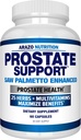 Arazo Nutrition Prostata Supplement - Saw Palmetto + 25 Urter - Reducer hyppig vandladning, Reducer hårtab, Support Stamina - Single Homøopatiske Urte Uddrag Sundhedstillæg - Capsule eller Pille