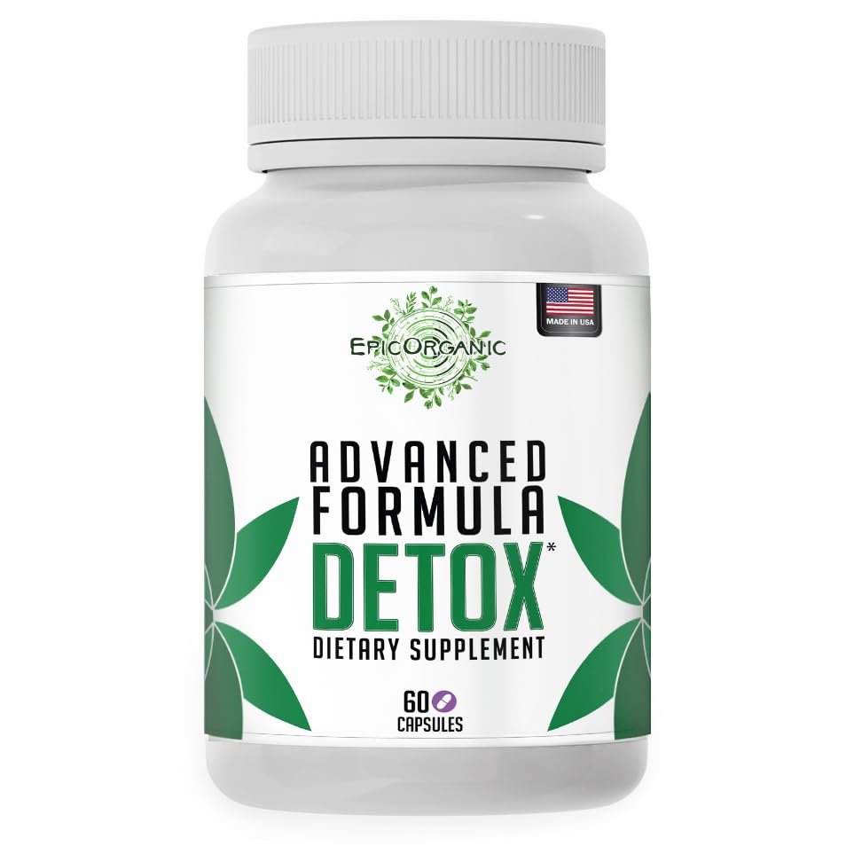 Total Detox Rensning Measures 124; 10- Day Supply Detox Supplement Measures 124; Milk Thistle, Ginger Root & Gul Dock Root Measures 124; 60 Kapsler