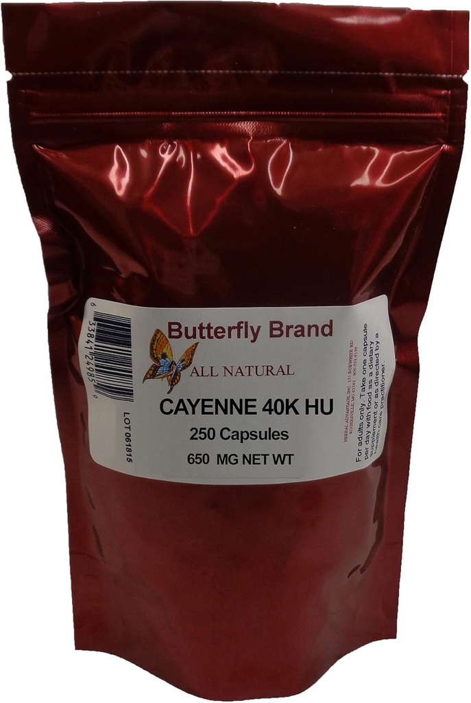 Cayenne 40K HU kapsler 650mg pose med 250