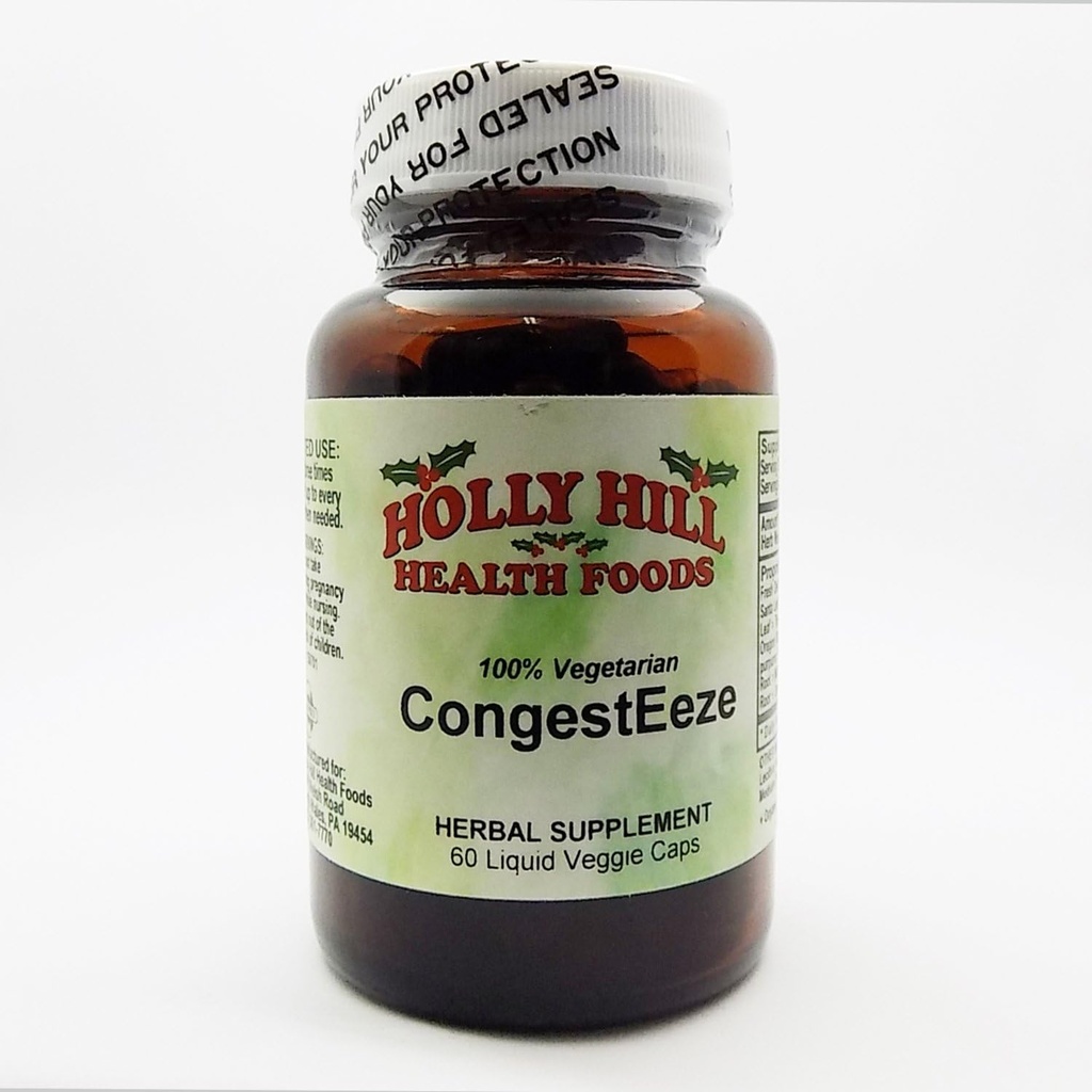 Holly Hill Health Foods, CongestEeze, 60 flydende vegetariske kapsler