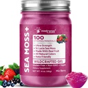 WELLENess LABSRX Irish Sea Moss Gel Raw - Fremstillede Superfood Seamoss Gel - Mix Berry Flavor, Vitamin og Mineral- Rich fra Pristine Caribbean Waters, Immun og fordøjelsessygdomme support - 10 oz.