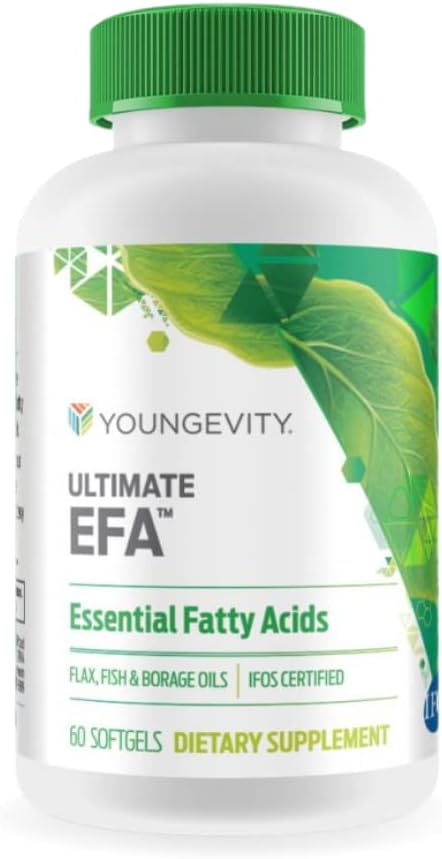 Youngevity Ultimate EFA ™ - Omega 3, 6 & 9 Supplements124; Blend of Borage, Flax & Fish Oliils