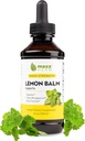 Maxx Herb Lemon Balm Extract - Max Strength Liquid Tincture Absorbs Better Then Capsules eller Tea, for Nervesystemet support, & Stress Management - Alkohol fri - 4 Oz Flaske (60 Servere)