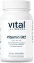 Vital Nutrients Vitamin B12 1000mcg - Vegan - Methylcobalamin til Metabolisme, Kognitiv & Nervesystemet Sundhed * - Høj- potens B12 Supplement - Gluten, Dairy, Soy Free - 100 kapsler
