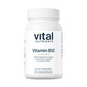 Vital Nutrients Vitamin B12 1000mcg - Vegan - Methylcobalamin til Metabolisme, Kognitiv & Nervesystemet Sundhed * - Høj- potens B12 Supplement - Gluten, Dairy, Soy Free - 100 kapsler