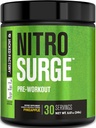 Jacked Factory NITROSURGE Pre Workout Supplement - Endeløs energi, Instant Strength Gains, Clear Focus, Intensive Pumper - NO Booster & kraftfuld Preworkout Energy Powder - 30 Servere, Ananas