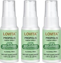 LOVITA Bee Propolis Throat Spray 250mg, Bee Propolis Extract with 18% Bioflavonoids, Alcohol-Free Antioxidant, Immune Support & Sore Throat Relief, Gluten-Free, Non-GMO, 1 Fl Oz, 90 Day Supply