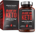 Vitamin Bounty Burn på termogene Keto Fat Burner til mænd og kvinder - vægttab supplement med hindbær Ketoner - Metabolisme Booster, energipiller, Appetite Suppressant - 60 kapsler