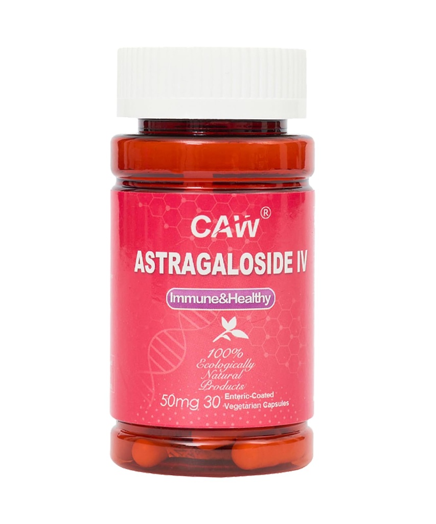 CAW Max Absorption Astragalosid IV 98% 50mg 30 Kapsler: 124; Immunstøtte: 124; Anti- Aging Supplement: 124; 50mg 30 Enter- Coated Vegetar Capsules: 1 Flaske