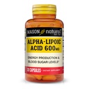 MASON NATURAL Alpha lipoinsyre 600 mg per servering, Gluten Free ALA supplement, 30 kapsler