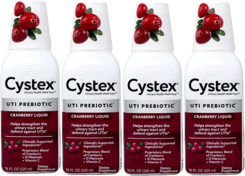 Cystex Liquid Cranberry Complex, 7,6 Fl Oz (pakning med 4)