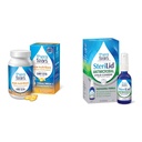 TheraTears Omega 3 Supplement, 1200mg, 90 ct (Pack of 1) & SteriLid Eyelid Cleanser and Face Wash, for Irritated Eyes, 2 fl oz Spray