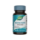 Naturens måde Biotin Forte, understøtter sundt hår og hud *, energi og nerve funktion *, 60 tabletter
