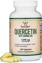 Quercetin med Bromelain - 120 Greve (1. 200 mg Servering) Immunkapsler - Understøtter sunde immunfunktioner hos mænd og kvinder (Vegan Safe, tredjeparts testet, Gluten Free) af Double Wood