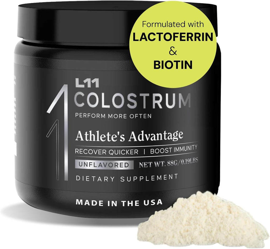 Colostrum Supplement af L11 med Lactoferrin Biotin Zink & D-vitamin