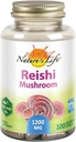 Nature 's Life Reishi Mushroom 1200 mg gmo 124; Sund immunfunktion, Energi & Mood Support Supplement 124; Non- GMO & Lab Verified Gmo 124; 100 vegetariske kapsler