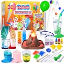 UNGLINGA 30 + Experiments Science Kits for Kids, S.T.E.M Undervisningsprojekt Aktiviteter Legetøj gaver til drenge piger, kemi sæt, Bouncy Ball, Volcano Eruption