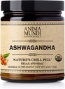 Anima Mundi Ashwagandha Powder - Økologisk Ashwagandha Root Powder Sourced fra Indien - Almindeligt kendt som indisk Ginseng Root Powder - Calming Herbal supplement - Tilføj til te, kaffe & mere (4oz / 113g)