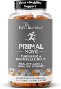 Primal Joint & Mobility Support - Avanceret Joint Support for Kvinder og Mænd - Gurkemeje, Boswellia, Ginger og Bor til Whole- Body Fleksibilitet, Fælles Sundhed & Comfort - 60 Veg bløde kapsler