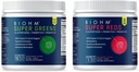 BIOHM Super Red and Greens Bundle, Superfood Powder med Probiotika og fordøjelsesenzymer, pakket med antioxidanter og polyphenoler, Allergen Free, Non- GMO, Vegan - 30 Servering Hver
