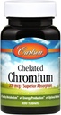 Carlson Chelated Chrom 200 mcg Superior Absorption - Sund Metabolisme Energiproduktion & Optimal Wellness - 300 tabletter