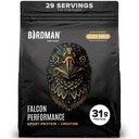 BIRDMAN Falcon Performance Vegan Protein Powder, 31g Protein, 5g Creatin, 5g BCAA, Probiotika, Electrolytes, Pre Workout, Low Carb, Sugar Free & Dairy Free, Plant Based Vanilla Protein, 29 Servere