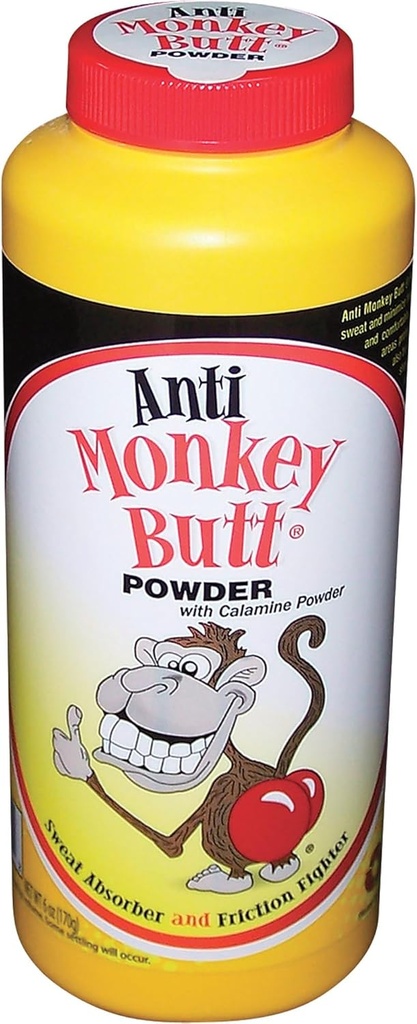 Anti Monkey Butt Powder med Calamin - 6 oz.