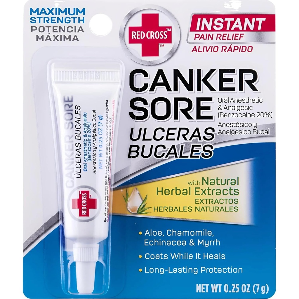Røde Kors Canker Sore Medication - 0,25 Oz (Packaging May Vary)