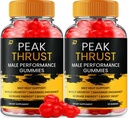 Peak Thrust Gummy for Mænd - Peak Thrust Advanced Formel, Alle naturlige, Maksimal Styrke, PeakThrust Gummy, Thrust Peak Anmeldelser, (2 Pack - 120 Gummies)