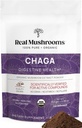 Ægte svampe Chaga Mushroom Powder - Organic Chaga Extract fra Fruiting Body - for Wellness & Energy Support - Vegan, Non- GMO, 150 Servere - Mushroom supplement til daglig brug