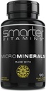15mg Zinkglycinat fra Albion ® 6 Essential Trace Bisglycinat Mineraler, Mangan-, Bor, Chrom, Selen, Molybdæn Supplement, 90 Plantbaserede Vegankapsler