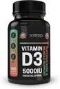 D3 5000IE Cholecalciferol - Superior Bone & Muscle Support - 365 Softgels - Made in USA