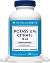 Den Vitamin Shoppe Kalium Citrate 99MG - Understøtter hjerte-kar-sundhed, fremmer cellular funktion, og hjælper med at vedligeholde elektrolyte balance for samlede wellness (300 kapsler)