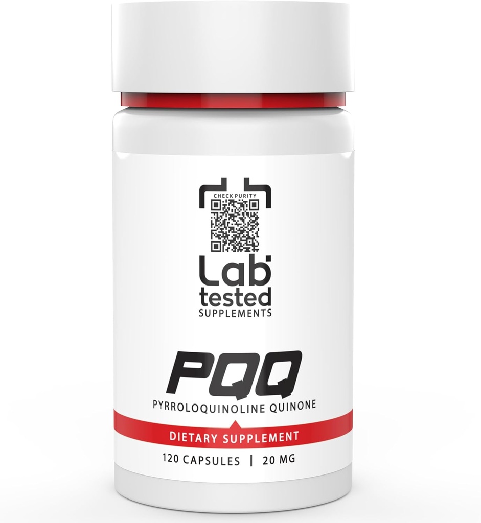 PQQ - Pyrroloquinoline Quinone - 120 20mg Capsules - 3rd Party COA provided with Every lot # - 4 Month Supply