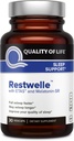 Livskvalitet - Restwelle - Premium Natural ETAS og Melatonin Supplement - Ikke groggy Formel med ETAS og Melatonin SR - Ikke Habit Forming - 30 kapsler