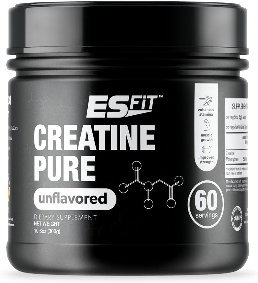 Creatinin; 124; 5000Mg - 60 Servering • 124; Pure Mikroniseret Creatinine Monohydrat • 124; Build Muscle, Forbedre inddrivelse, Øge Cell Volume