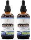 Secrets of the Tribe Black Walnut USDA Organic Mezzogiorno 124; Alkohol- Free Extract, High- Potency Herbal Drops Mezzogiorno 124; Lavet af 100% Certified Organic Black Walnut (Juglans Nigra) Tørret Hull 2x4 oz