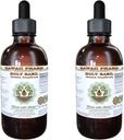 Holy Basil Alkohol- Free Liquid Extract, Organic Holy Basil (Ocimum tenuiflorum) Tørret Leaf Glycerit Hawaii Pharm Natural Herbal Supplement 2x2 oz