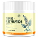 Trans- Resveratrol Powder supplement med rød vin ekstrakt, Quercetin, Pterostilben & NAD, 4.23 OZ, 30- Day Supply