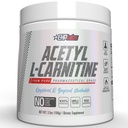 EHP Labs Acetyl L Carnitin Powder - Understøtter Natural Energy Production, Assists in Sund Hjerne Funktion, Understøtter Heart Health, Vegan, Gluten Free, Non GMO - 100 Servere