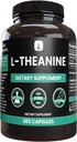 Pure Original Ingredients L-Theanine (365 Capsules) Amino Acid, No Magnesium or Rice Filler, Lab Verified